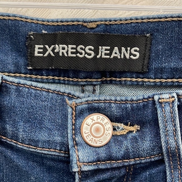 EXPRESS Cropped Skinny Jeans Size 2 - Picture 4 of 5